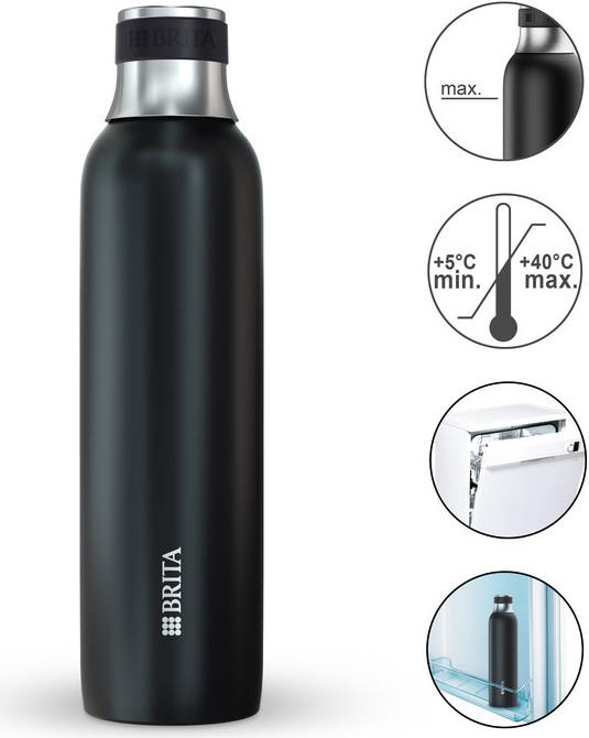Image du produit Brita sodaTRIO Edelstahlflasche
