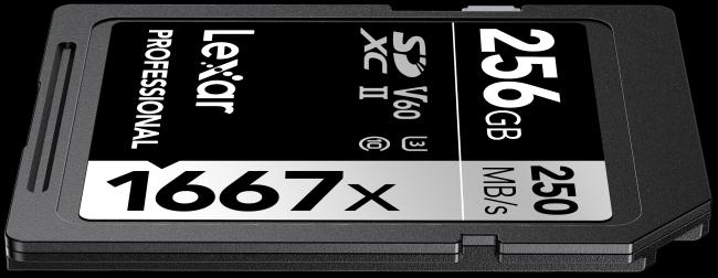 Image du produit Lexar Professionnel 1667x (256 Go, SDXC, U3, UHS-II)