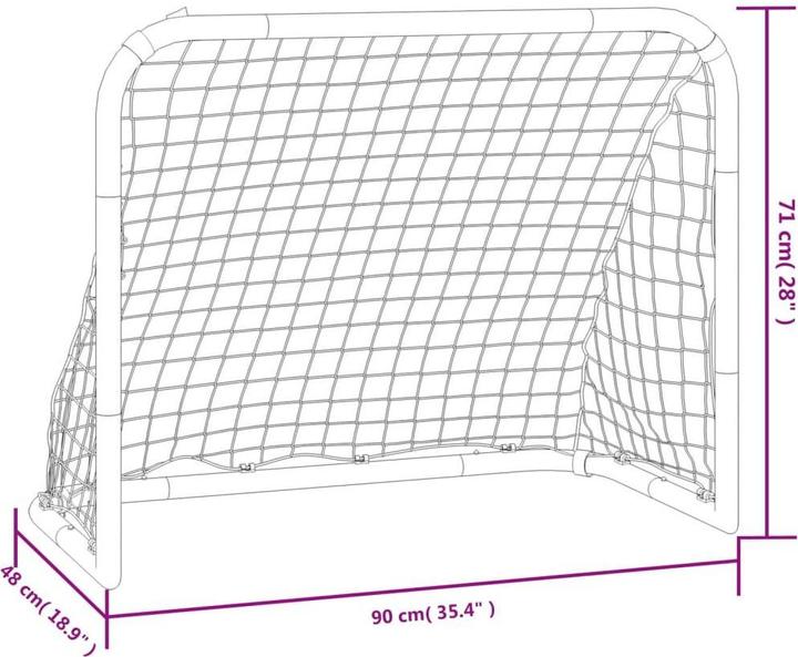 Image du produit VidaXL But de football avec filet