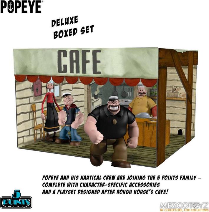 Produktbild Mezco Toys Popeye - 5 Points: Box Set - Deluxe