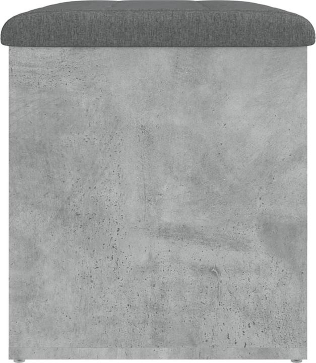 Image du produit VidaXL Banc avec espace de rangement gris béton 62x42x45 cm (42 cm)