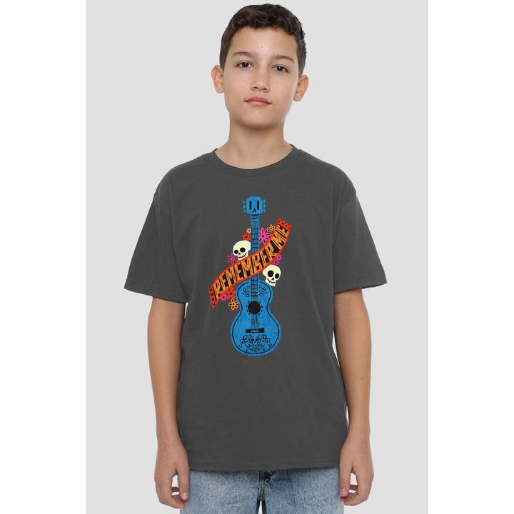 Actual product image La Maison du Coco Childrens/Kids Remember Me Guitar With Skulls T-Shirt (128)