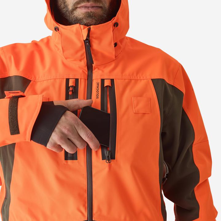Produktbild Solognac Jagdjacke Regenjacke Renfort 900 orange (XXL)