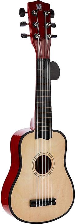 Actual product image 701201P Guitar 55 cm with plectrum, wooden guitar for children, musical instrument for