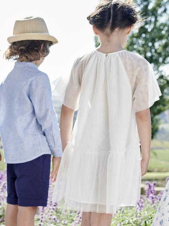Produktbild Vertbaudet Mädchen Festkleid mit Schmetterlingsärmeln (92)