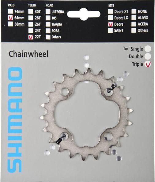 Produktbild Shimano Kettenblatt Deore FC-M532 32 Zähne silber (32)