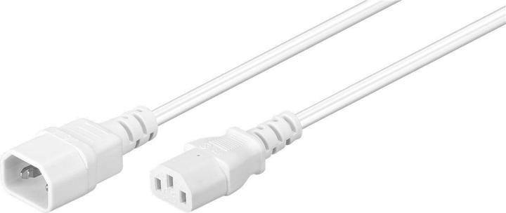 Actual product image MicroConnect Power Cord C13-C14 0.5m White (0.50 m, C13, C14)
