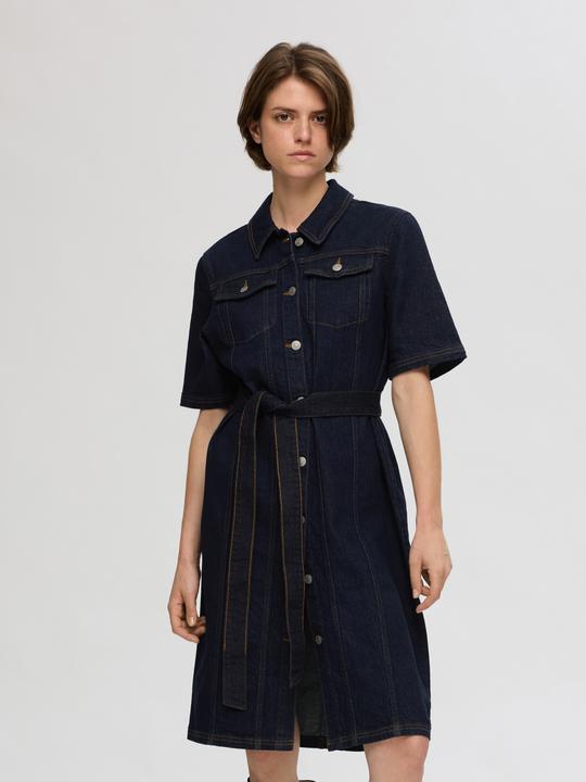 Image du produit Selected Femme Robe en jean à manches courtes (38)