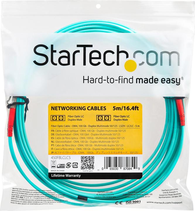 Produktbild StarTech Fiber Cable Lc/Lc 5m (U/UTP, CAT6, 5 m)