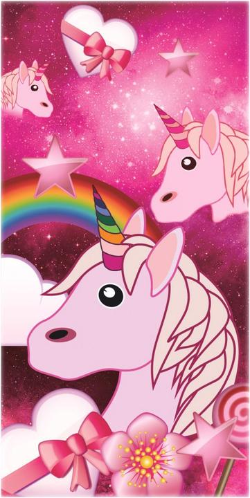 Produktbild Emoji Einhorn Badetuch (70 x 140 cm)