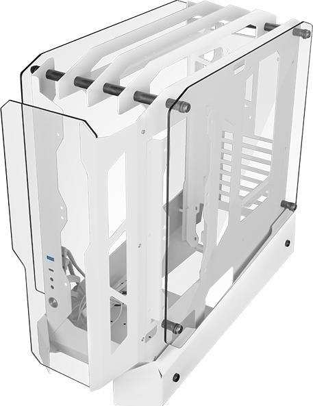 Immagine prodotto Mars Gaming Boitier Moyen Tour Atx Mc-Edge RGB Avec Panneaux Vitrés (Bianco) (Mini-ITX, ATX)