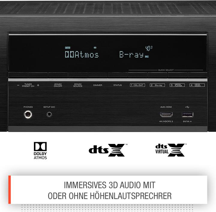 Produktbild Denon AVR-X1600H (7.2 Kanal, FM, DAB+)