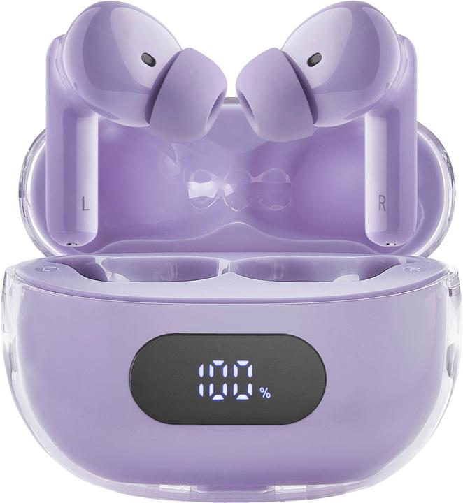 Produktbild Intenso True Wireless Kopfhörer Buds Plus T313AE lila (ANC, 7.50 h, Kabellos)