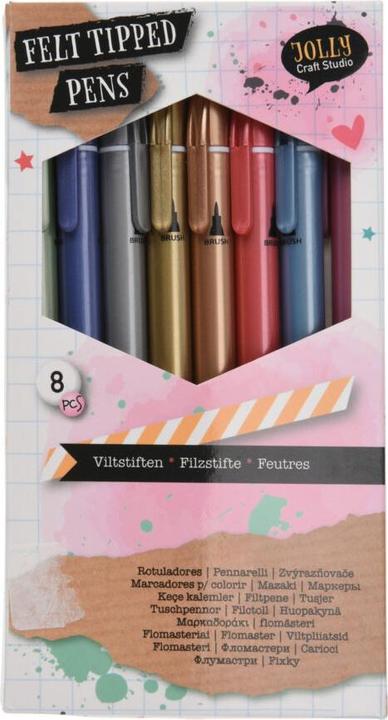 Produktbild Jolly Craft Studio Filzstifte Metallic, 8St. (Mehrfarbig, 8 x)