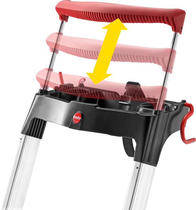 Produktbild Hailo L100 TopLine, Alu-Sicherheits-Stehleiter, 5 Stufen (Stehleiter, 101 cm)