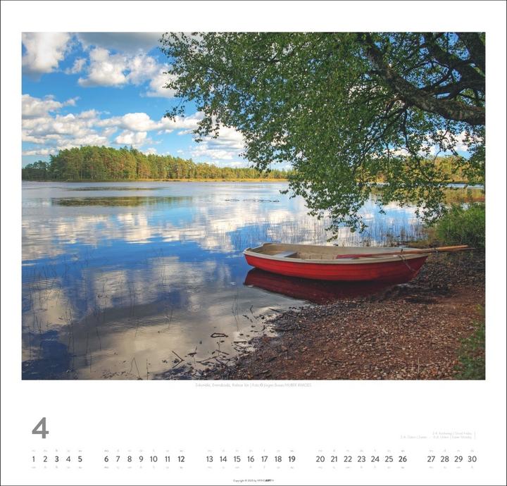 Produktbild Schweden Kalender 2026 - Licht und Wasser (48 x 46 cm, Deutsch)