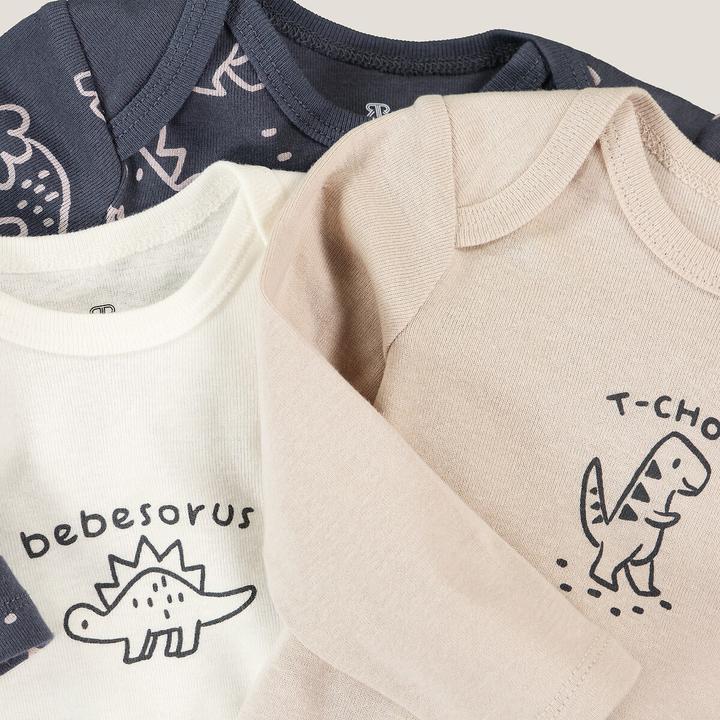 Produktbild La Redoute Collections 3er-Pack langärmelige Bodys (80)