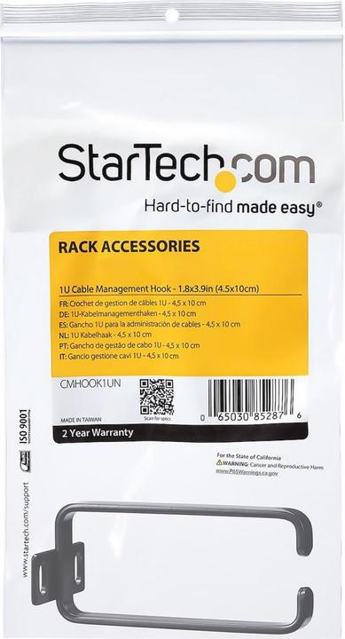 Image du produit StarTech Gestion Des Câbles En Rack D-Ring