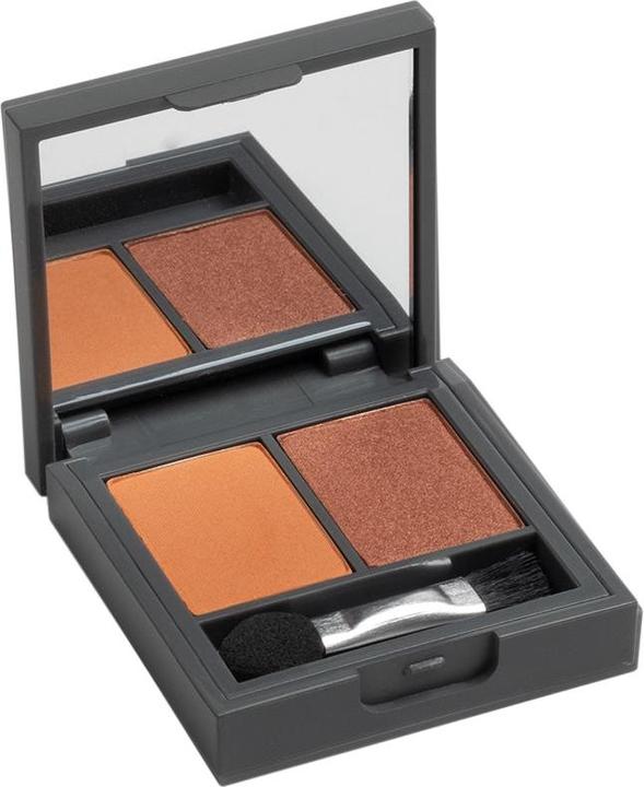 Actual product image Alix Avien Duo Eyeshadow - Pumpkin Cake & Pearly Cinnamon (Orange)