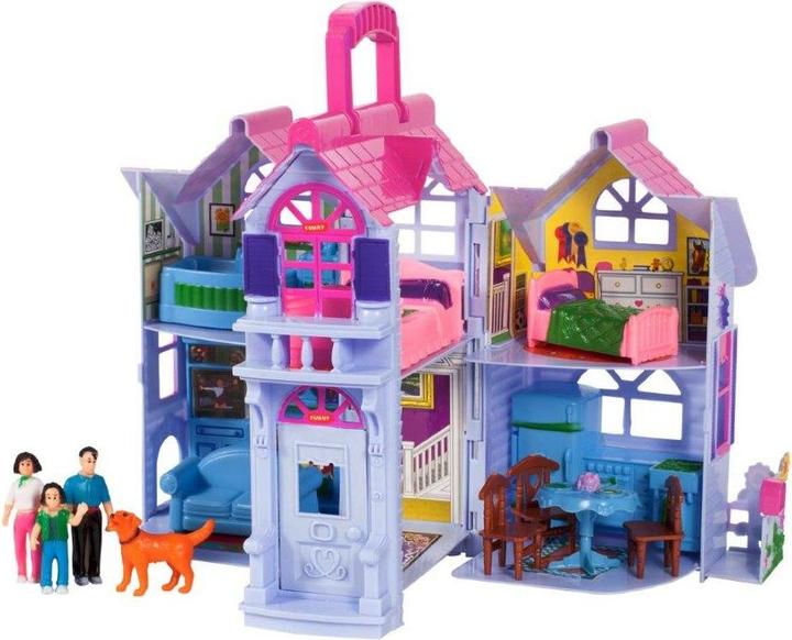 Ikonka Folding doll's house country house villa