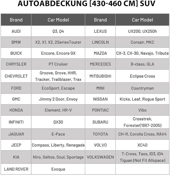 Produktbild Favoto Autoabdeckung