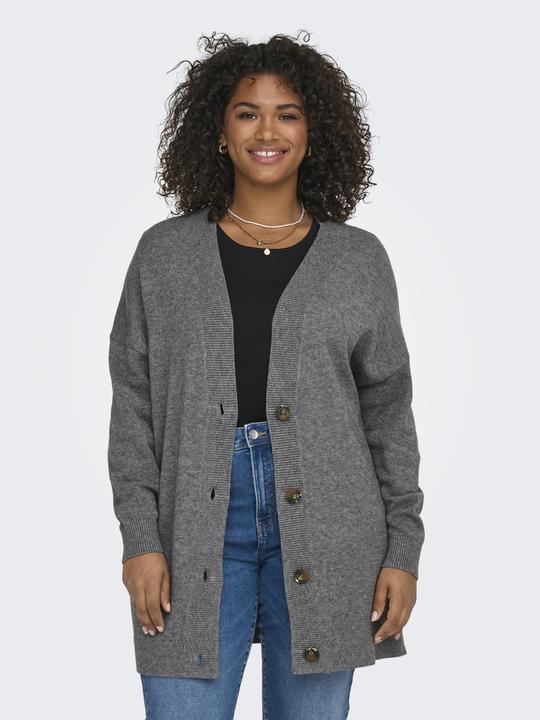 Produktbild Only Knit Fit V-Ausschnitt Curve Tief angesetzte Schulter Strickjacke Strickjacke (S)