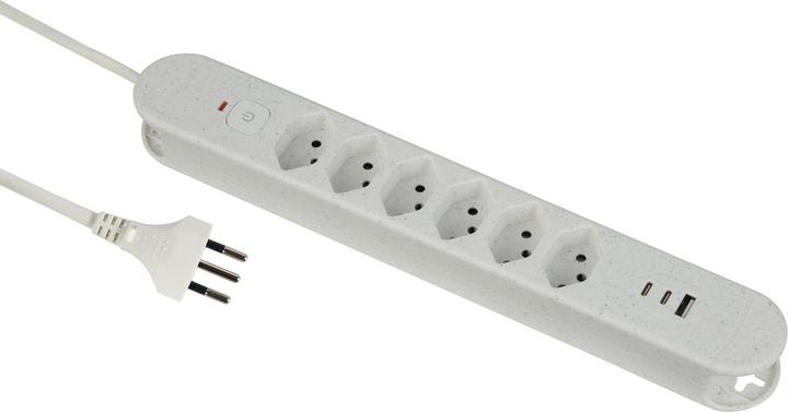 Image du produit Schönenberger Steckdosenleiste Re:Life USB (6 x, Type 13, 1.80 m)