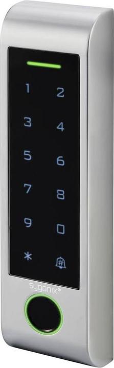 Produktbild Sygonix SY-6121662 Fingerprint/RFID Zugangssystem Oberflächenmontage 12 V/DC, 1 (Fingerabdruck, Elektronische Zahlenkombination, Smartphone, Schlüsselkarte)