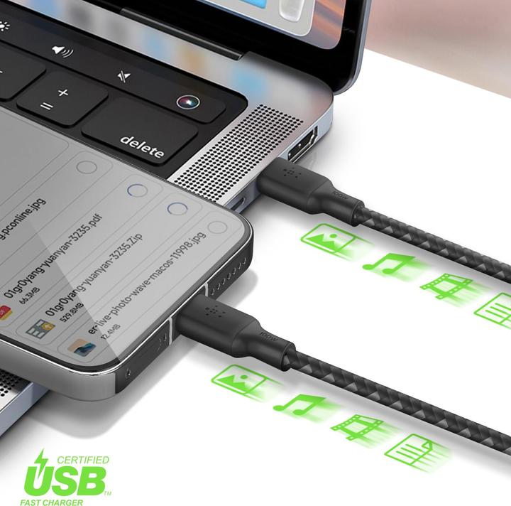 Image du produit Belkin USB C — USB C (3 m, USB 2.0, 100 W)