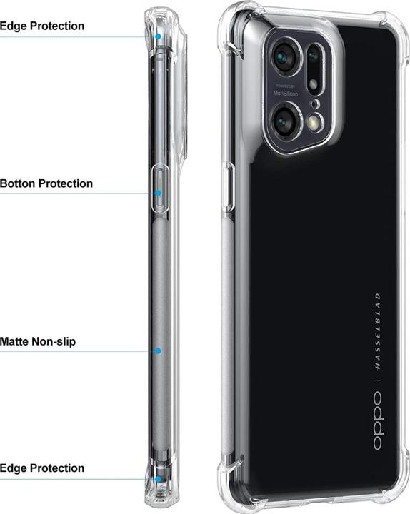 Image du produit Screenguard Housse Oppo Find X5 Pro Crystal Soft Airbag Bumper (Oppo Find X5 Pro)