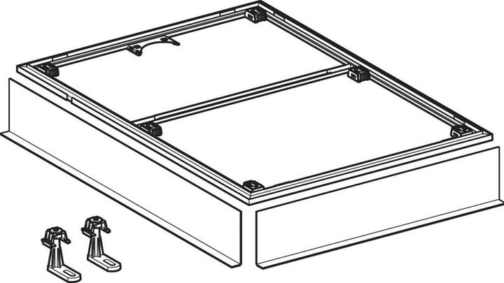 Produktbild Geberit Installationsrahmen für Duschflächen Setaplano für 8 Füsse, 154.490.00.1, 120x120 cm, H
