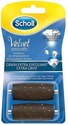 Actual product image Scholl Velvet Smooth Express Pedi Crystal Diamonds Extra Exfoliating Grain Cartridges For Electric