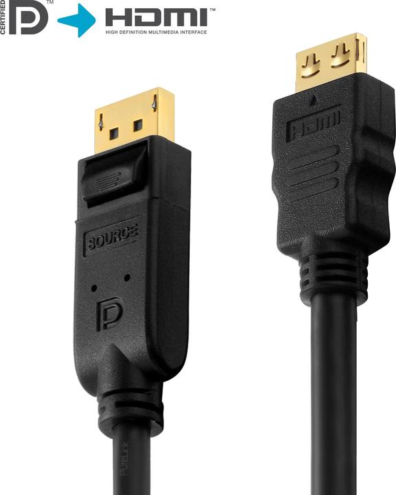Produktbild Purelink HDMI (Typ A) — DisplayPort (10 m, DisplayPort, HDMI)
