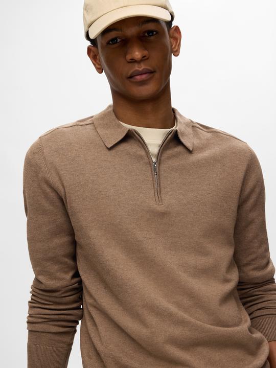 Image du produit Selected Homme Polo à manches longues en tricot (XL)