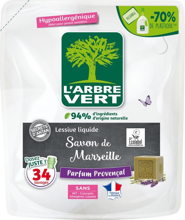 Produktbild L'arbre vert Marseilleseife (34 Waschgänge, Flüssigwaschmittel)