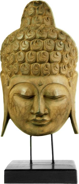 Immagine prodotto Natura Punto Maschera di Buddha su supporto di legno di albesia, altezza 65 cm