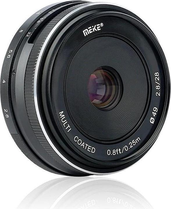 Image du produit Meike 28mm f/2.8-22 MFT (Micro Four Thirds, APS-C / DX)