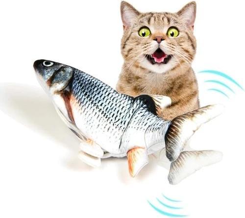 Produktbild PhoneLook Katzen Spielzeug Plüschtier Tanzender Fisch Haustier Unterhaltungs Spiel (Plüschspielzeug Katze)