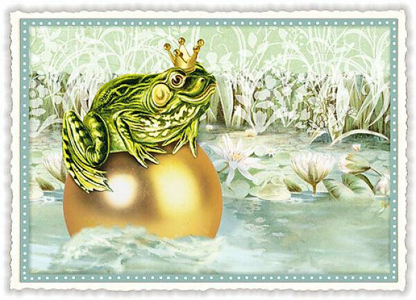 Actual product image Edition Tausendschön Postkarte. Sweet Memories / Froschknig / quer / blanko
