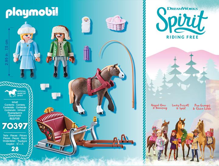 Actual product image Playmobil Winter sleigh ride (70397, Playmobil Spirit)