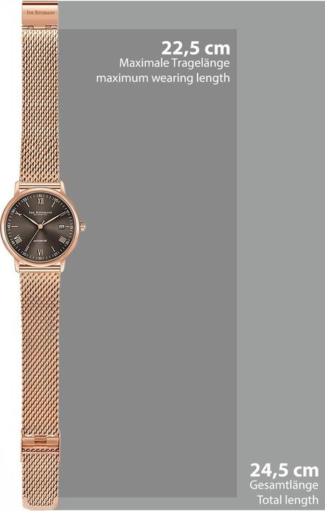Immagine prodotto John Rothmann Orologio automatico da uomo Friedrich in acciaio inox oro rosa - 26875 (Orologio da polso analogico, 38.50 mm)