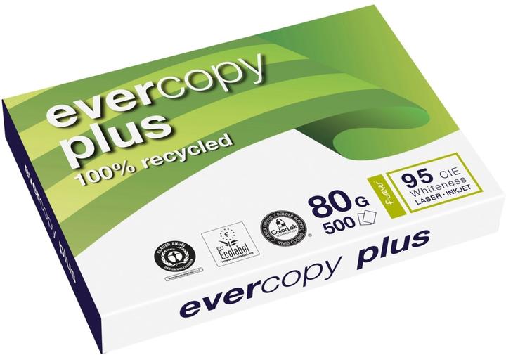Produktbild Clairefontaine Universalpapier Evercopy Plus Recycling, weiss (80 g/m², 500 x, A3)