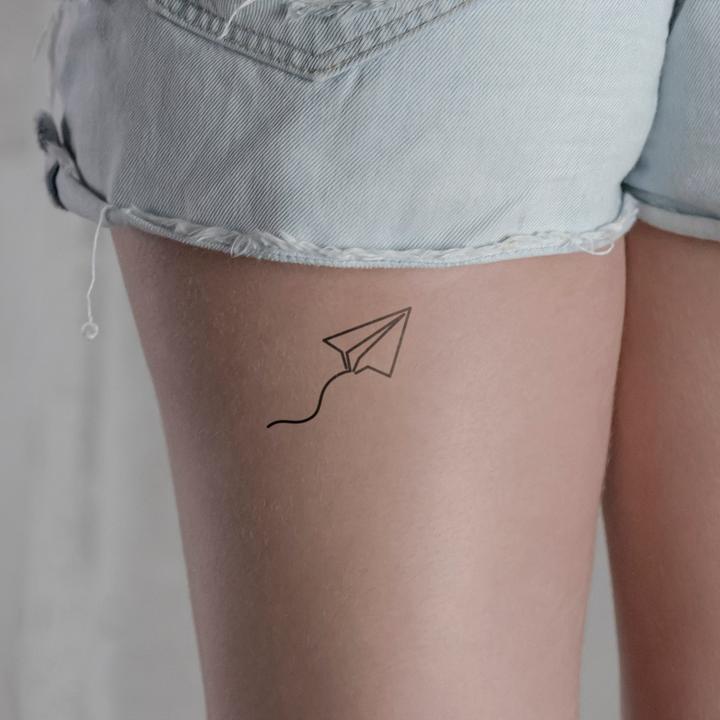 Image du produit minink Tatouage temporaire - Avions en papier avec un noeud