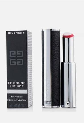Actual product image Givenchy Le Rouge Liquide Lipstick 411 Framboise Charmeuse (411 Framboise Charmeuse)