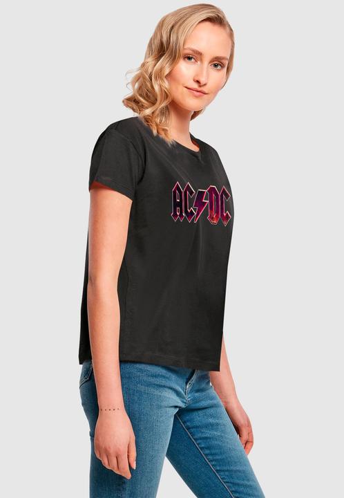Actual product image Merchcode Ladies ACDC - Distressed Logo Box Tee - 165717 (M)