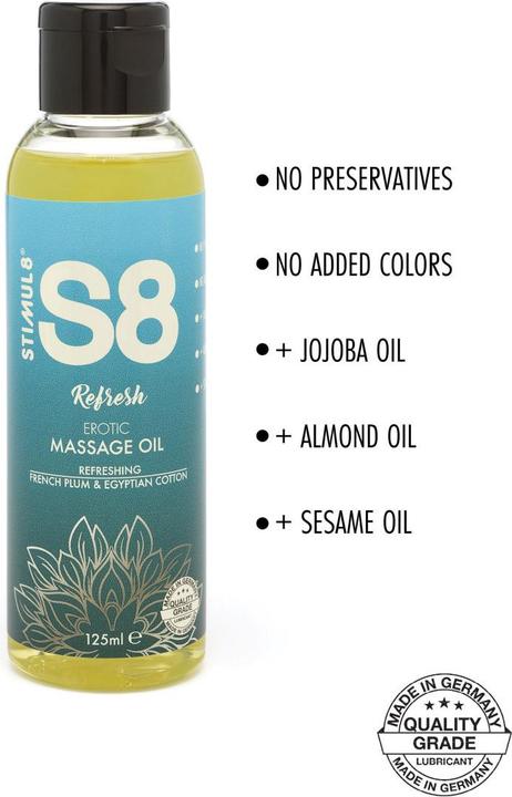 Image du produit Stimul8 S8 Huile de massage 125ml (125 ml)