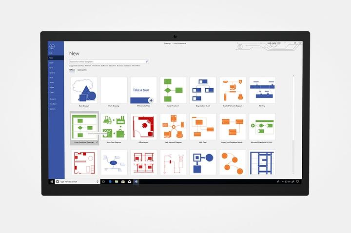 Actual product image Microsoft Visio Professional 2021 Win French P8 1 License Medialess (1 Devices)