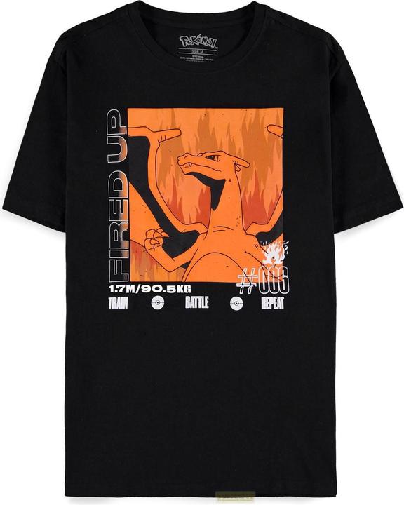 Immagine prodotto Difuzed Pokémon - Charizard - Maglietta a maniche corte da uomo - 2XL (XXL)