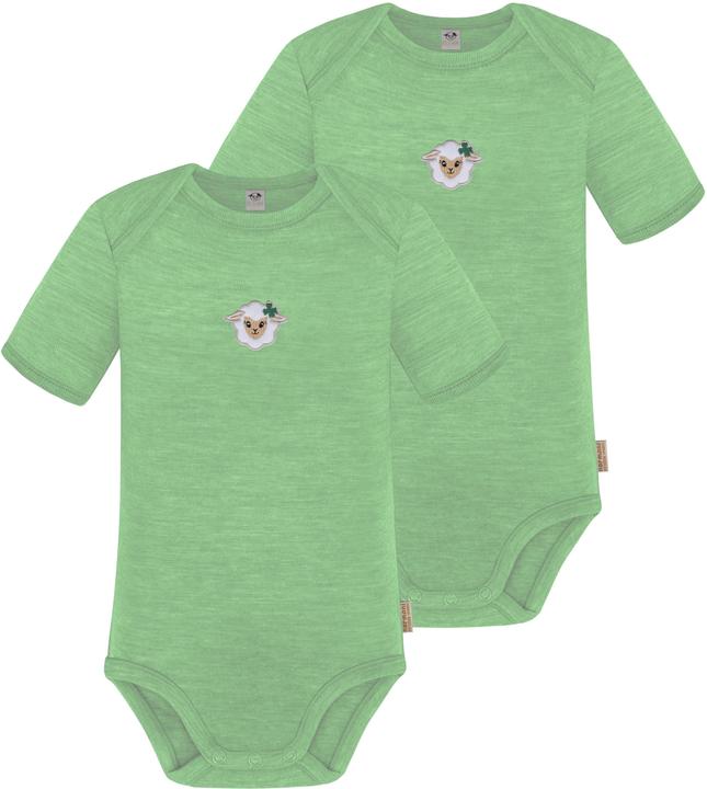 Normani 2er Set Baby Merino Body Kurzarm „Tauranga" - 9285