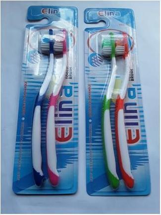 Immagine prodotto Elina Duo dentale, medio - 2 spazzolini da denti (Medio, 2 x)